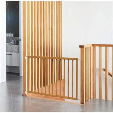 Bettacare Cancelletto Per Cani Robusto In Legno Con Montaggio A Vite, 63,5cm - 105,5cm, Naturale - Foto 4