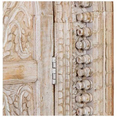 Armadio In Legno Marrone E Bianco Con 2 Ante, 112x41x181h Cm - Foto 8