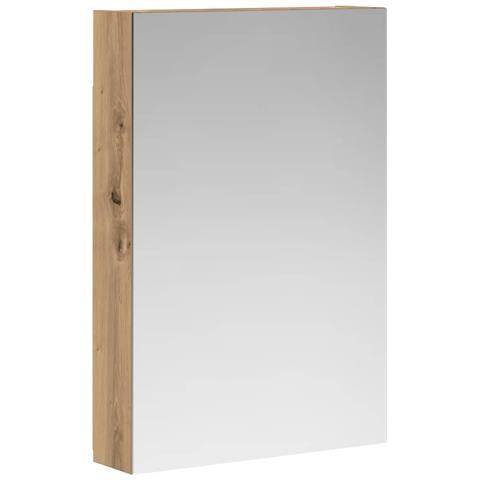 Mobiletto per specchio da bagno con porta Rovere Artigianale - Foto 1
