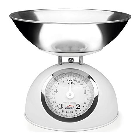 61714 - Bilancia da cucina retrò in acciaio, 5 kg - Rossa - Foto 1