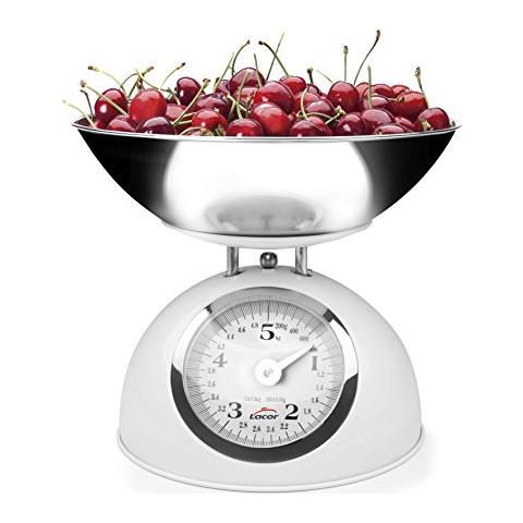 61714 - Bilancia da cucina retrò in acciaio, 5 kg - Rossa - Foto 2