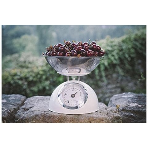 61714 - Bilancia da cucina retrò in acciaio, 5 kg - Rossa - Foto 3