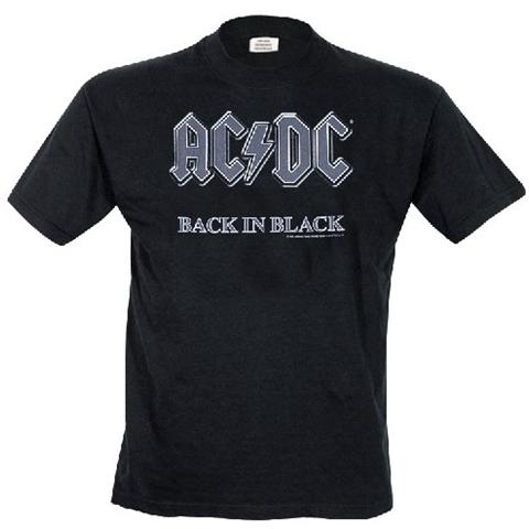 Ac / Dc - Back In Black (T-Shirt Uomo S)  - Foto 1