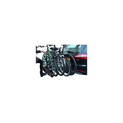 Portabici posteriore da gancio di traino Como acciaio nero 4 bici reclinabile richiudibile Pure Instinct anche Fat Bike - Foto 2