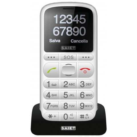 Pronto Max Senior Phone Display 1.8" +Slot MicroSD Bluetooth con Tasti Grandi + SOS Colore Bianco - Europa - Foto 1