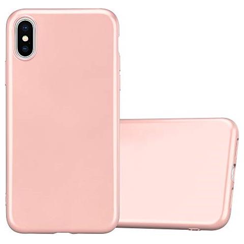 Cadorabo Custodia Compatibile Con Apple Iphone Xs Max In Oro Rosa Metallico - Coperchio Protettivo In Silicone Tpu Flessibile - Foto 1