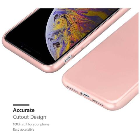 Cadorabo Custodia Compatibile Con Apple Iphone Xs Max In Oro Rosa Metallico - Coperchio Protettivo In Silicone Tpu Flessibile - Foto 9