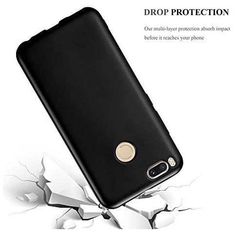 Custodia Compatibile Con Xiaomi Mi A1 / 5x In Nero Metallico - Coperchio Protettivo In Silicone Tpu Flessibile - Foto 2