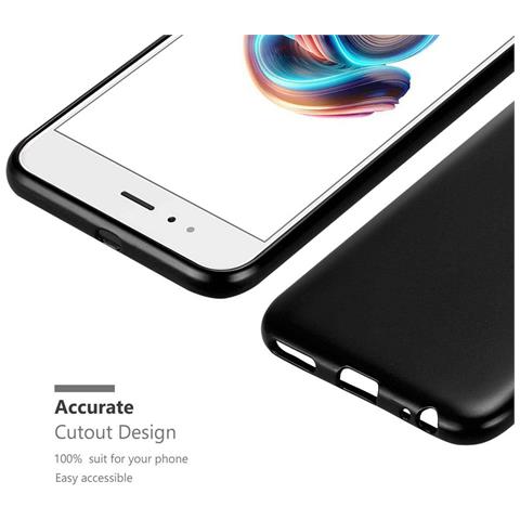 Custodia Compatibile Con Xiaomi Mi A1 / 5x In Nero Metallico - Coperchio Protettivo In Silicone Tpu Flessibile - Foto 8