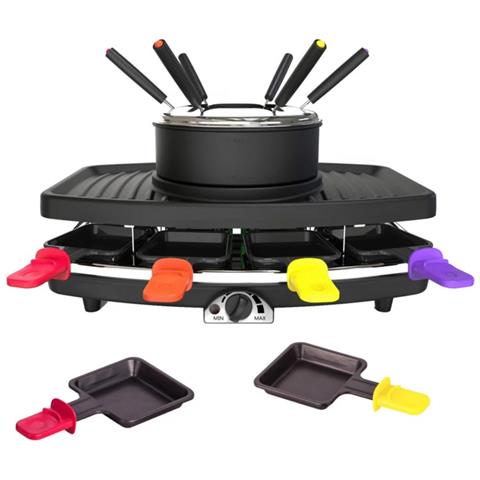 Griglia Per Raclette 3 In 1 Per 8 Persone, 1100 W - Fg816 - Foto 2