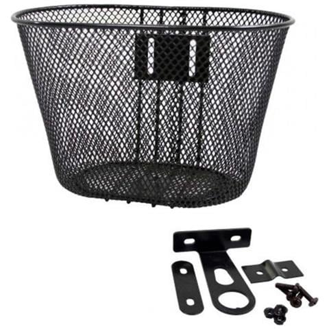 Tom Bambini Cestino Bicicletta 26 X 18 X 18 Cm Acciaio Nero - Foto 2