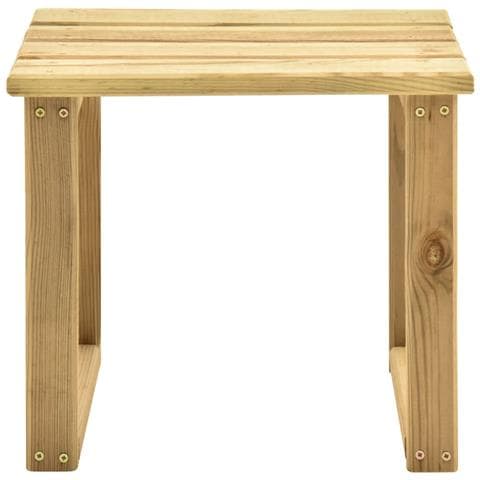 Lettino da Giardino con Tavolino Cuscino Legno Pino Impregnato - Foto 2
