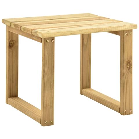 Lettino da Giardino con Tavolino Cuscino Legno Pino Impregnato - Foto 10