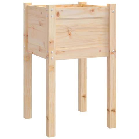 Fioriera da Giardino 50x50x70 cm in Legno Massello di Pino - Foto 2