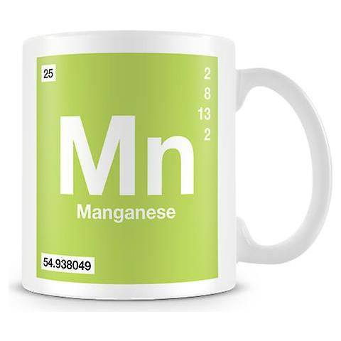 HTN Tazza Stampata Scientifica Con Elemento Simbolo 025 Mn - Manganese