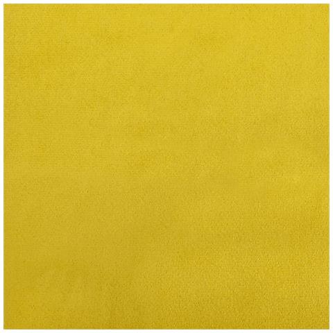 Sedia a Dondolo Giallo Senape in Velluto - Foto 2