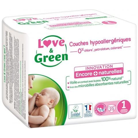 Pannolini Ipoallergenici Taglia 1 X23 2 A 5kg Love&green - Foto 1