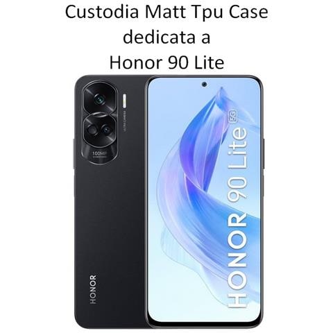 Custodia Tpu Silicone Cover Case Per Honor 90 Lite Black - Foto 2