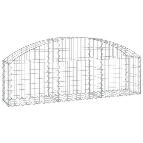 Cesto Gabbione Ad Arco 150x30x40/60 Cm Ferro Zincato - Foto 1