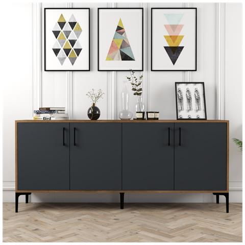 Credenza In Stile Industriale 160 Cm Arkel - Foto 2