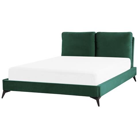 Letto Velluto Melle 140 X 200 Cm Verde Smeraldo - Foto 2