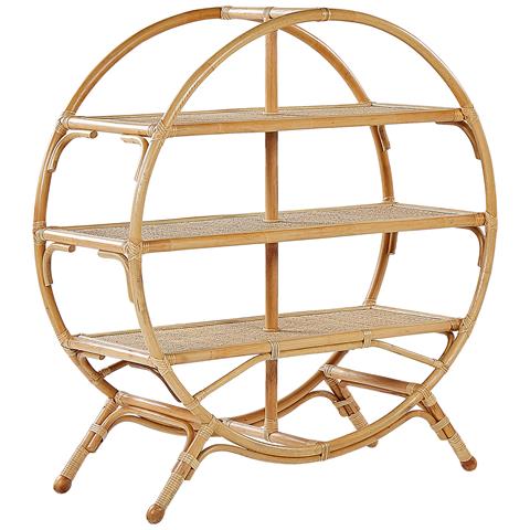 Mobile Con 3 Ripiani Tuvalu Ii Rattan 109 Cm Naturale - Foto 2