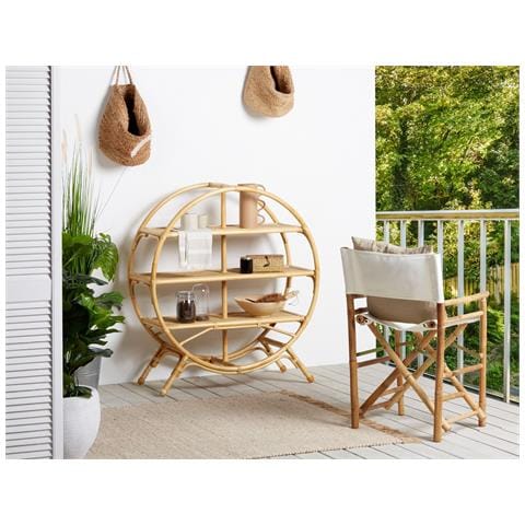 Mobile Con 3 Ripiani Tuvalu Ii Rattan 109 Cm Naturale - Foto 1