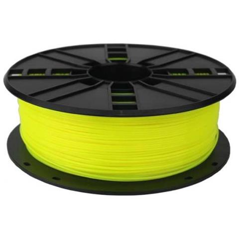 3dp-pla1.75-01-fy Materiale Di Stampa 3d Acido Polilattico (pla) Giallo Fosforescente 1 Kg - Foto 1