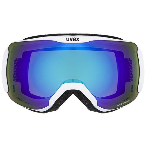 Maschera downhill 2100 CV occhialini per sport invernali Bianco Unisex Blu Vetri sferici - Foto 2