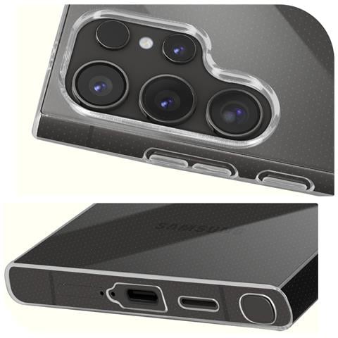 Cover In Silicone Flessibile Per Samsung Galaxy S24 Ultra, Trasparente - Foto 2