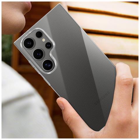 Cover In Silicone Flessibile Per Samsung Galaxy S24 Ultra, Trasparente - Foto 5