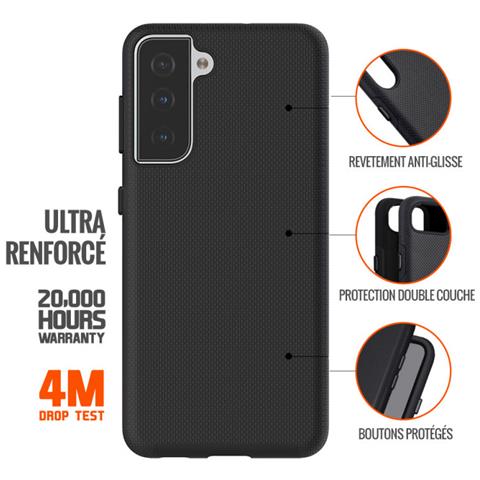 Cover Per Galaxy S22 Plus Rigida Con 2 Strati Rinforzata Anticaduta 4m, Nero - Foto 2