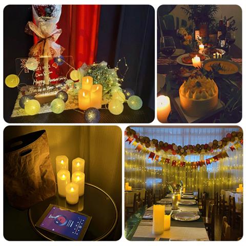 Luce A Candela A Led Per Decorazioni Per La Casa, Eventi E Altro Ancora S - Foto 4
