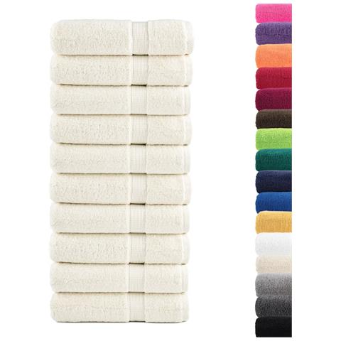 Asciugamani da Bagno SOLUND 10 pz Verdi 100x150cm 600 g /m² - Foto 2