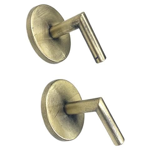 Confezione Da 2 Piccoli Ganci Per Tende Ad Angolo Retto Da Montare A Parete Gold - Foto 4