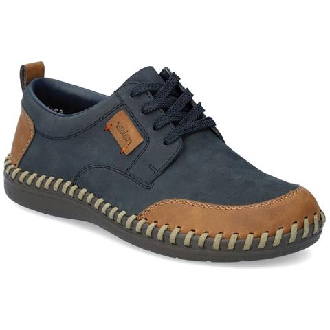 Classic Sneakers Sintetico E Tessile Scarpe Uomo Blu Eu 42, B2400-14 - Foto 1