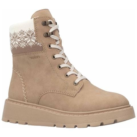 Beige Casual Closed Ladies Mid Height Boots Stivaletti Pelle Scarpe Donna Beige Eu 38, 70403-20 - Foto 1