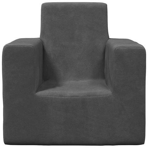 Divano per Bambini Antracite in Morbido Peluche - Foto 2