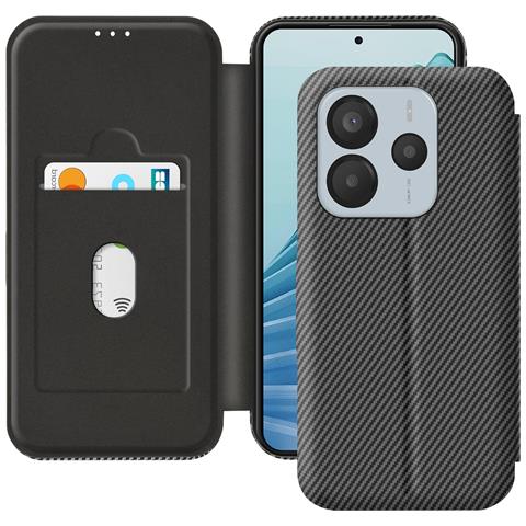 Custodia A Libro Per Redmi Note 14 5g Coperchio Della Carta Anti-rfid - Foto 1