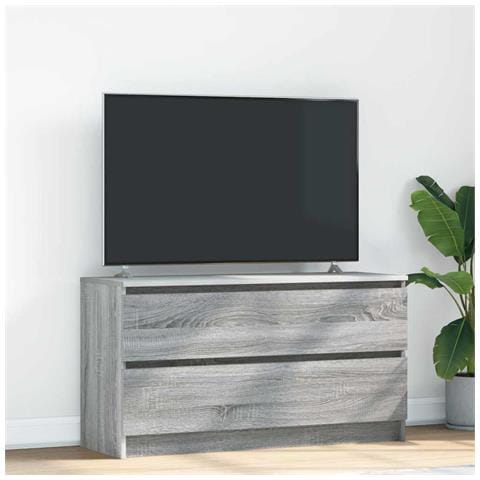 Mobile Tv Grigio Sonoma 100x35x54 Cm In Legno Multistrato - Foto 1