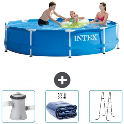 Piscina Fuori Terra - In Giro - 305x305x76 Cm - Blu - Include Accessori Coordinati Cb83 - Foto 1