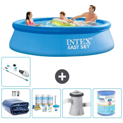 Piscina Fuori Terra - In Giro - 305x76 Cm - Blu - Include Accessori Coordinati A529 - Foto 1