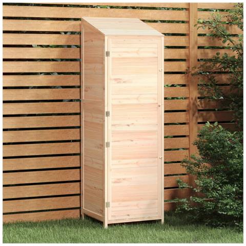 Capanno Da Giardino 55x52x174,5 Cm In Legno Massello Di Abete - Foto 8