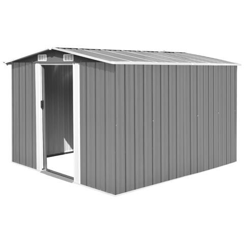 Lusso Casadino -  Casetta Da Giardino 257x298x178 Cm In Metallo Grigio - Foto 2