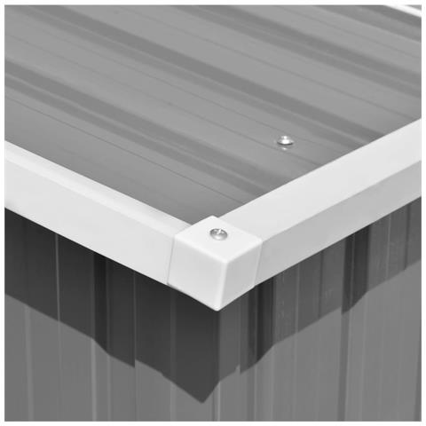 Lusso Casadino -  Casetta Da Giardino 257x298x178 Cm In Metallo Grigio - Foto 8