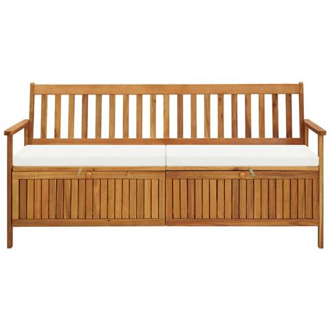 Lusso Casadino -  Cassapanca Con Cuscini 170 Cm Legno Massello D'acacia - Foto 1