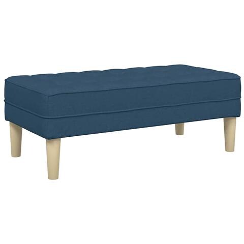 Panchina  Blu 113x57x39 cm in Tessuto - Foto 1