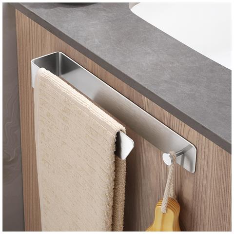 Portasciugamani Autoadesivo Acciaio Inossidabile Senza Foratura 29 Cm - Foto 1