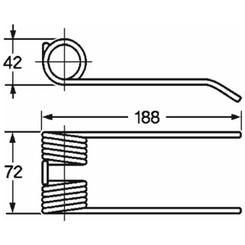 Dente Pick-up Adattabile New Holland 78,88,53 Filo 4,8 - Foto 4