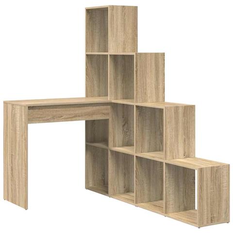 Scrivania ad angolo rovere sonoma 101,5 x 149,5 x 149,5 cm - Foto 1